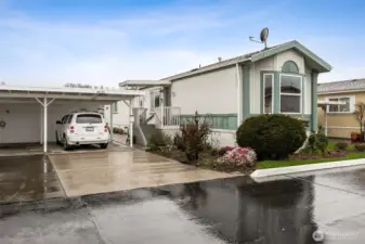 Perfect place to call home for a low maintenance lifestyle. Enough room for one car under the carport & one on the driveway.