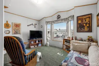 Bedroom #2- currently used as an extra sitting room. This room does have a Murphy bed.