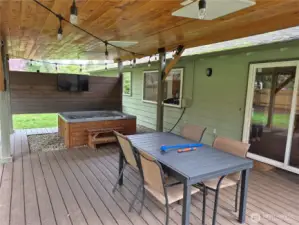 Wonderful Back Deck is Fully Covered