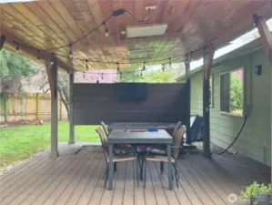 Relaxing Hot Tub Area with Private TV Viewing