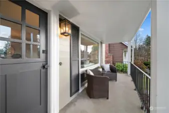 Covered porch for sunset gazing