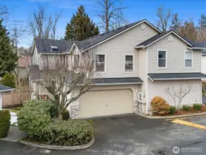 UNIT A. HOA rules, two cars can park in driveway.