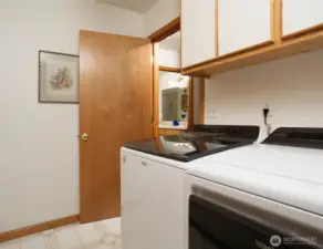 Laundry Room to Garage w/ Loft Storage~