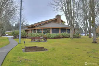 Wandering Creek Common area:  Clubhouse on Reflection Lake