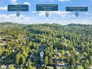 South View: Explore miles of trails at Cougar Mountain, shop local at Lakemont, or head to Downtown Newcastle—all while calling this peaceful residential pocket home.