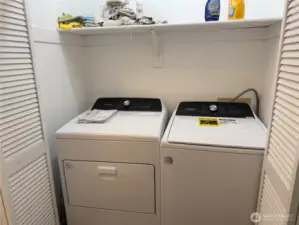 Washer and dryer come with the home.