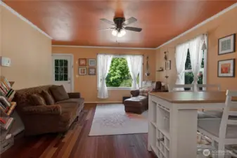 Living/dining with enterance
