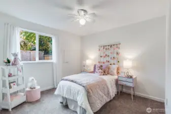 The second bedroom is located next to the primary room.