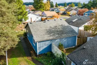 Back view of the house.