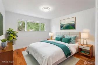 Virtual Staged Main Floor Bedroom