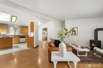 Open concept from kitchen to living space