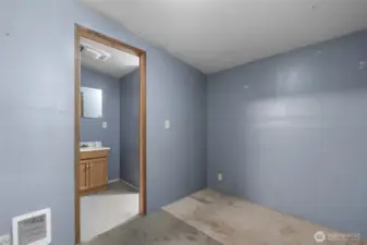 Small living space with 3/4 bathroom