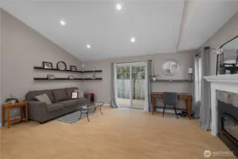 Open living room blends everyday comfort with a bright, functional layout.