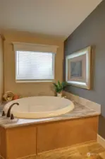 Luxurious soaking tub