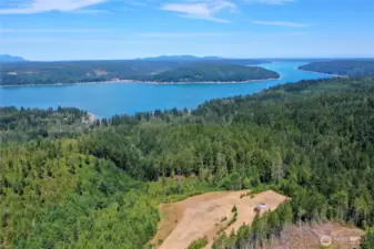 cleared building site surrounded by 30 acres of privacy