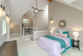 Spacious Guest Bedroom - Upper Level