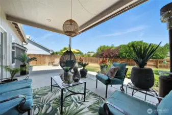 Partially Covered Patio
