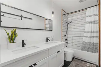 Guest bath downstairs.