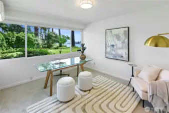 Second bedroom - here shown as an office