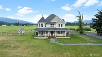 Cascade Mountain views with your updated mini farm!