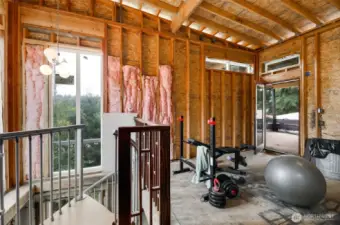 3rd Floor Office/Study with private deck