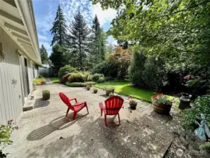 Access large private patio from family room.