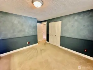 Another view of 3rd bedroom shows closet.
