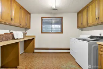 Best laundry room ever on lower level.