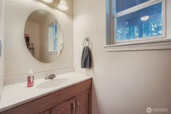 Downstairs powder room