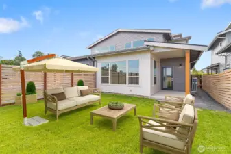 Backyard.   Pic for reference of like unit. 546 Northview is under construction. (Pic is virtually staged)
