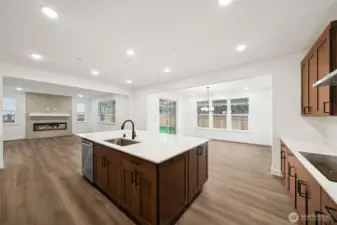 Photos are of the actual home.