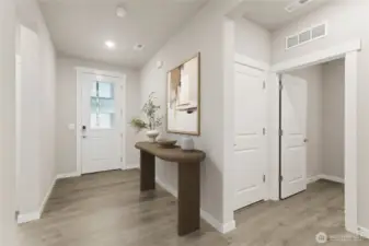 Photo rendering is representational. Actual home is under construction and finishes, elevation, and paint colors may vary. See site agent for details.