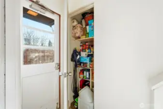 Secure storage/Pantry off the kitchen