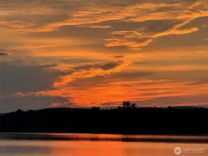 Sun up over Vashon Island