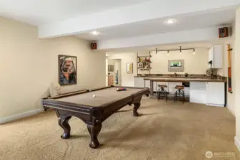 Lower level game room.