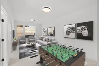 Virtually staged ground-level bonus room—imagine the possibilities!