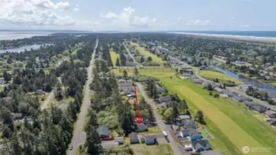 Walking distance to the Ocean Shores Golf Course