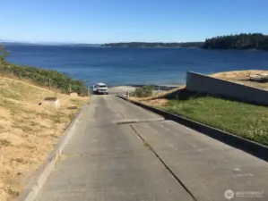 Public boat ramp.