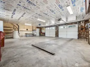 Detached garage below ADU