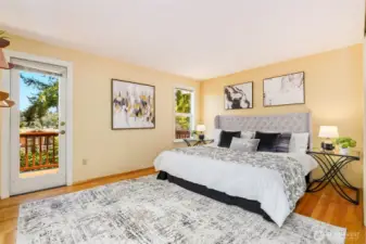 Spacious primary suite.