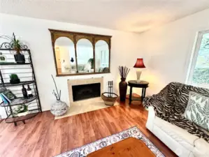 Newly redone fireplace