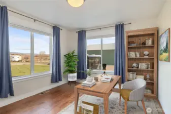 Office - virtually staged