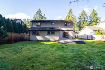 View of home from back fence