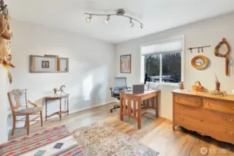 Main Floor Office with Window & Closet for More Storage!