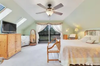 Primary Bedroom Oasis with Private Balcony & Walk-in Closet!