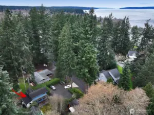 Tucked away in the woods yet so close to town.