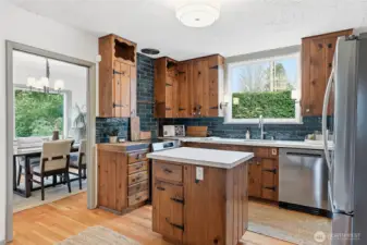 2026 kitchen refresh added all new appliances, sink, quartz countertops and tile backsplash.