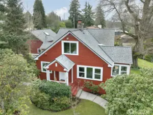 Front porch and main entrance to the home.
