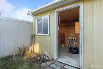 Office/hobby/craft/storage room in the garage