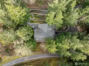 Aerial view of property